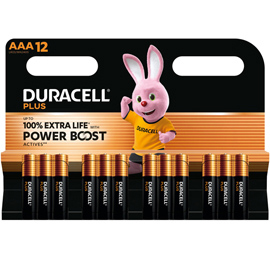 Pila stilo aaa plus powerboost - mn2400 - duracell - blister 12 pezzi