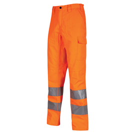 Pantaloni alta visibilità vega - taglia xl - arancio fluo - u-power