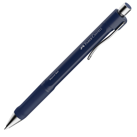 Penna a sfera a scatto beyond ball - punta 1,0 mm - blu - faber-castell