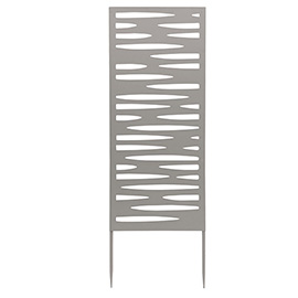 Pannello decorativo - metallo - 30 x 90 cm - grigio - verdemax