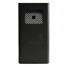 Posacenere murale - acciaio - 17,5 x 10,5 x 34 cm - 2 l - nero - stilcasa