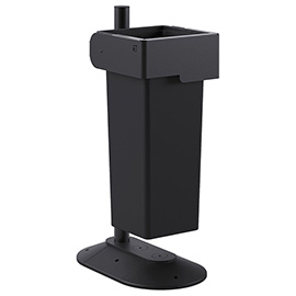 Portarifiuti modula - da terra - con contenitore - 35,5 x 60 x 97,5 cm - 53 l - antracite - stilcasa