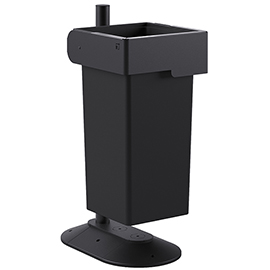 Portarifiuti modula - da terra - con contenitore - 41,5 x 63 x 97,5 cm - 73 l - antracite - stilcasa