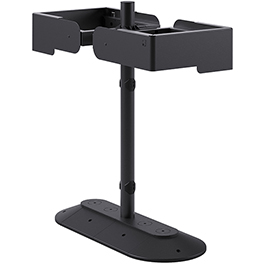 Portarifiuti modula - da terra - con reggisacco - doppio - 41,5 x 91 x 97,5 cm - 120+120 l - antracite - stilcasa