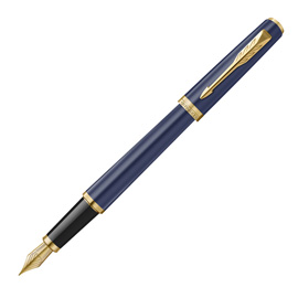 Penna stilografica meridian gt - punta m - blue - parker