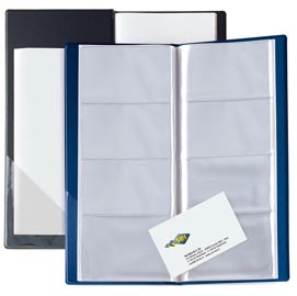 Portabiglietti eco visita 16 - 12,5x27,5 cm - 128 biglietti - blu - sei rota