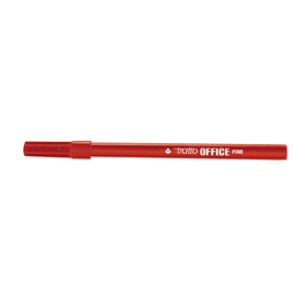 Pennarelli office punta feltro - punta fine - tratto 0,70mm - rosso - tratto - conf. 12 pezzi