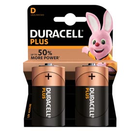 Pile torcia d plus mn1300 - duracell - blister 2 pezzi