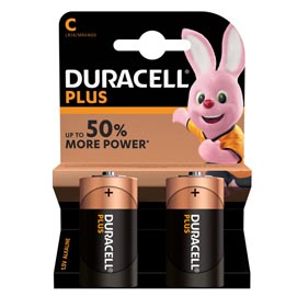 Pile mezza torcia c plus mn1400 - duracell - blister 2 pezzi