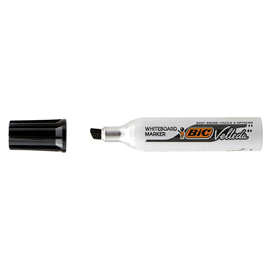 Pennarello whiteboard marker velleda 1781 - punta a scalpello da 3,2 a 5,5mm - nero  - bic
