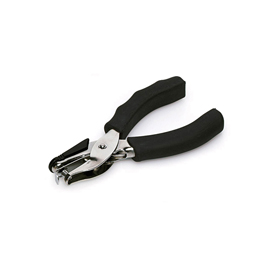 Perforatore a pinza 5840 - 1 foro 6 mm - impugnatura gommata - nero - lebez