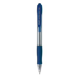 Penna a sfera a scatto supergrip - punta media 1,0mm - blu - pilot