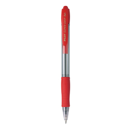Penna a sfera a scatto supergrip - punta media 1,0mm - rosso - pilot