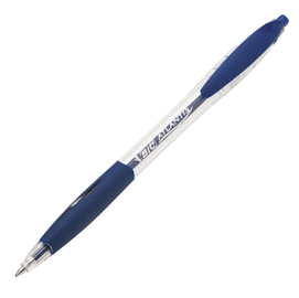Penna a sfera a scatto atlantis classic - punta 1,0mm - blu  - bic - conf. 12 pezzi