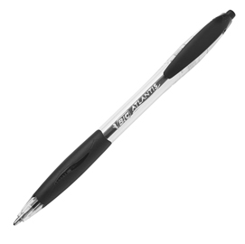 Penna a sfera a scatto atlantis classic  - punta 1,0mm - nero - bic - conf. 12 pezzi