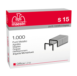 Punti s15 - 23/15 - acciaio - metallo - romeo maestri - conf. 1000 pezzi