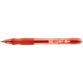 Penna gel a sfera a scatto gelocity  - punta 0,7mm - rosso - bic