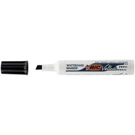 Pennarello whiteboard marker velleda 1791 - punta a scalpello da 3,3mm a 4,6mm - nero - bic
