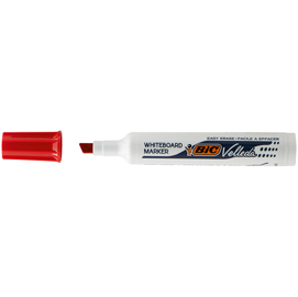 Pennarello whiteboard marker velleda 1791  - punta a scalpello da 3,3mm a 4,6mm  - rosso- bic