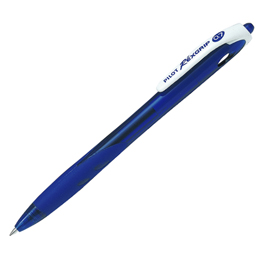 Penna a sfera a scatto rexgrip begreen - punta 0,7mm - blu  - pilot