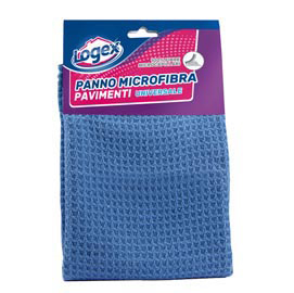 Panno per pavimenti - microfibra - 40x60 cm - blu - logex professional