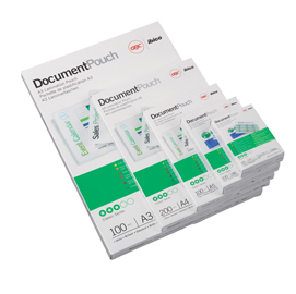 Pouches - a4 - 216x303 mm - 2x125 micron - peel'n stick - gbc - scatola 100 pezzi