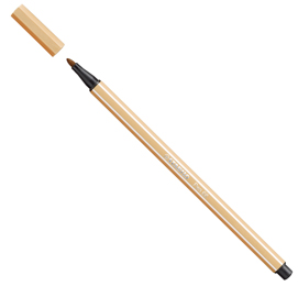 Pennarello pen 68  punta feltro - tratto 1,00mm - ocra chiaro - stabilo