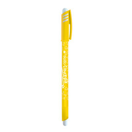 Penna a sfera cancellabile cancellik - punta 1,0mm - giallo - tratto