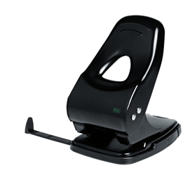Perforatore 860 - massimo 60 fogli - 2 fori - passo 8 cm - nero - lebez