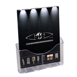 Portadepliant da banco - 1 tasca a4 + separatore - 24x28x10 cm - tecnostyl