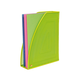 Portariviste mesh - rete metallica - 26x8x33,5 cm - verde - alba