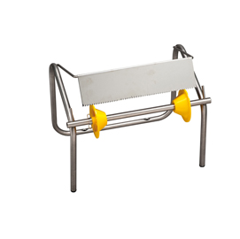 Porta bobina asciugatutto da muro - 93,2x27,5x34,5 cm - acciaio inox - medial international