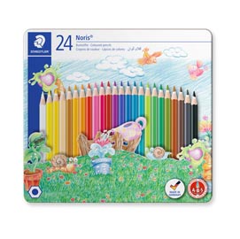 Pastelli colorati noris club 145 - staedtler - astuccio 24 colori