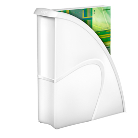Portariviste ceppro gloss - 26,5x31 cm - dorso 8 cm - bianco artico - cep