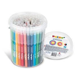 Pennarelli  punta fine - colori assortiti - primo - secchiello 96 pezzi