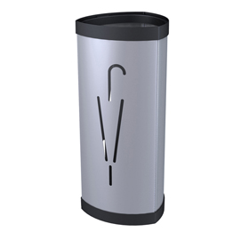 Portaombrelli - metallo - silver - diametro 26 cm - altezza 60 cm - alba