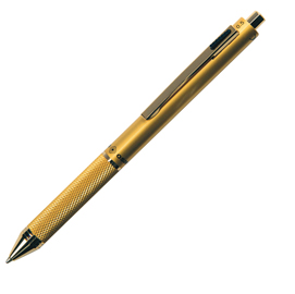 Penna a sfera a scatto multifunzione - fusto oro - osama