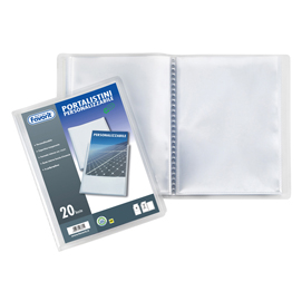 Portalistini personalizzabile sviluppo - liscio - 15x21 cm - 40 buste - trasparente - favorit