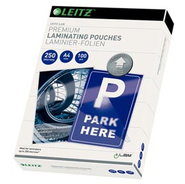 Pouches ilam - a4 - 216x303 mm - 2x250 micron - leitz - conf. 100 pezzi