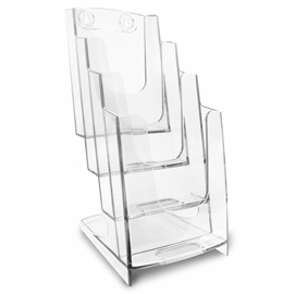 Portadepliant modulare - 4 tasche 1/3 a4 - 11,5x26,5x18,4 cm - arda