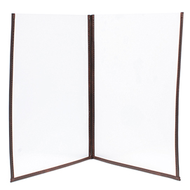 Portamenù crystal br2 doppio - per 4 fogli a4 - securit - set 3 pezzi