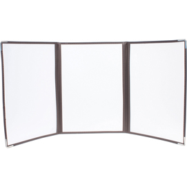 Portamenù crystal br3 triplo - per 6 fogli a4 - securit - set 3 pezzi