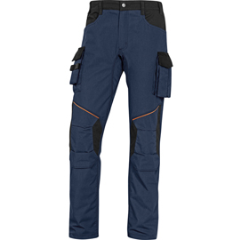 Pantalone da lavoro mach 2 corporate - twill/poliestere/cotone - taglia xl - blu/nero
 - deltaplus