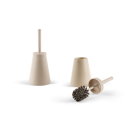 Portascopino potter - da terra - diametro 16 cm - altezza 38 cm -  bianco - ppl - perfetto