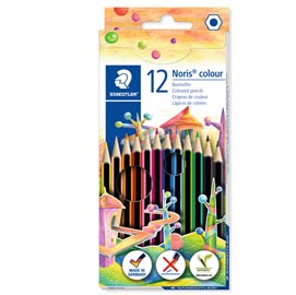 Pastelli colorati noris colour - staedtler - astuccio 12 pastelli colorati