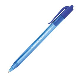 Penna a sfera a scatto inkjoy 100 rt  - punta 1,0mm - blu - papermate