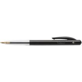 Penna a sfera a scatto m10 - punta 1,0mm - nero  - bic - conf. 50 pezzi