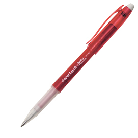 Penna a sfera gel cancellabile erasable gel - punta 0,7mm - rosso  - papermate