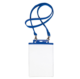 Portanome pass 7 st m - cordoncino blu - 15x21 cm (a5) - blu - sei rota - conf. 10 pezzi