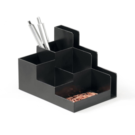 Portaoggetti da scrivania optimo - 16,2x11,8x11 cm - nero - durable